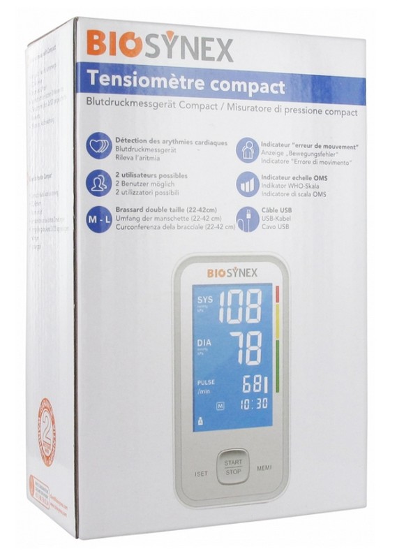 Biosynex Tensiomètre Automatique Brassard Compact